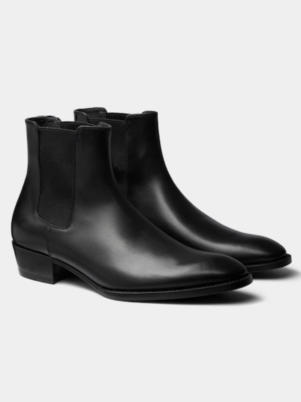 Suitsupply Italian Calf Leather Black Boot in Size 43